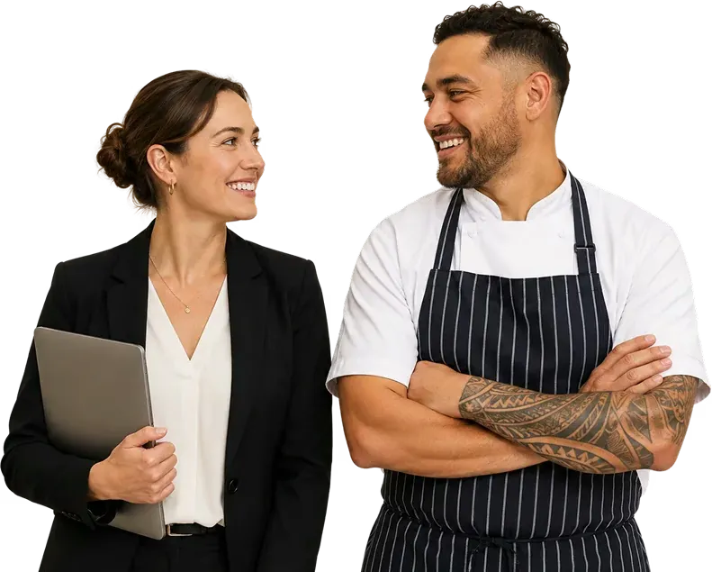 Two people whose pay cycles don't match: one salaried, one on hospitality shifts